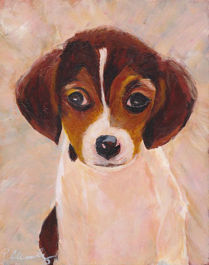 Beagle Painting - Tilly McCue by Patricia Cleasby