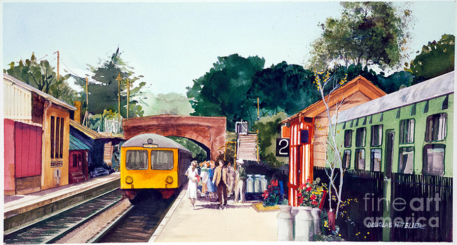 Tilton Station Painting by Douglas Teller