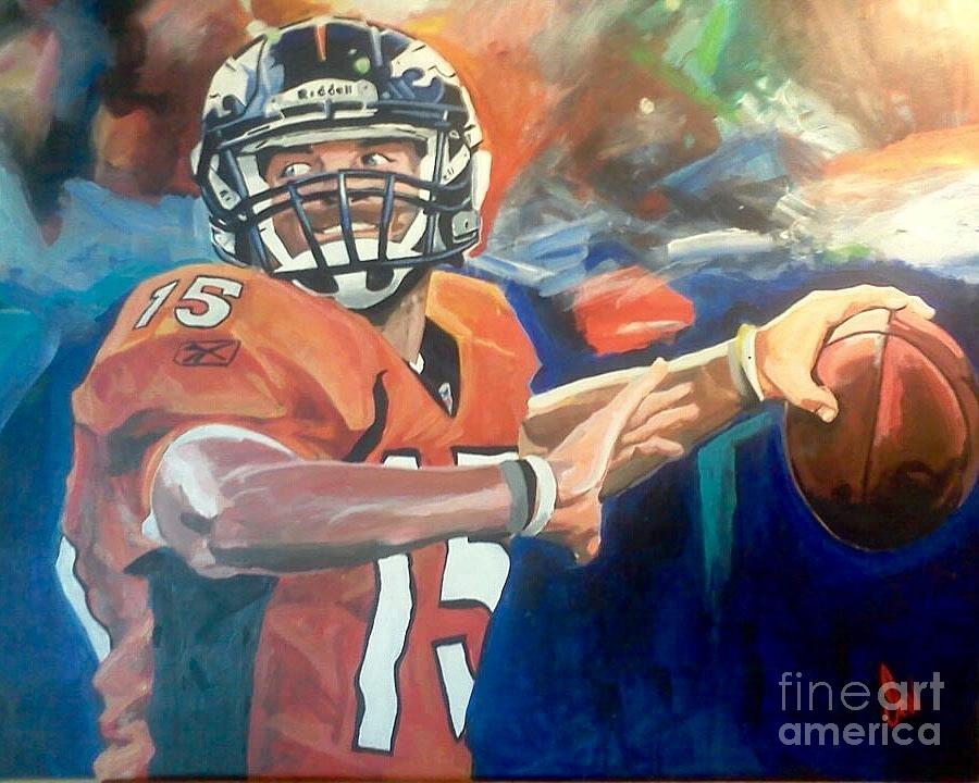 Tim Tebow #2 Painting by Ian Jackson