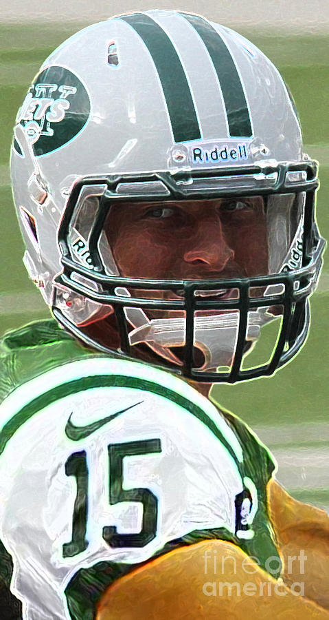 Tim Tebow Photograph - Tim Tebow Art Deco - New York Jets -  by Lee Dos Santos