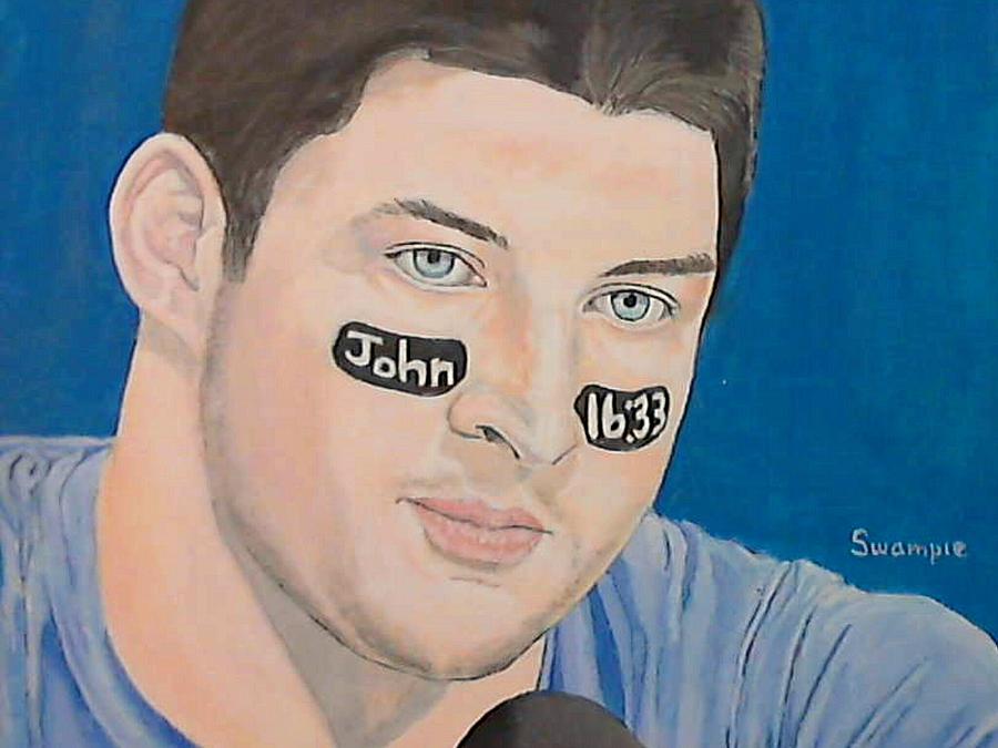 Tim Tebow Painting - Tim Tebow by Richard Retey