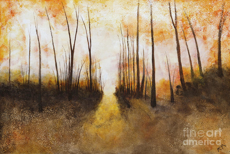 Timber Road Sunrise Painting by Garry McMichael