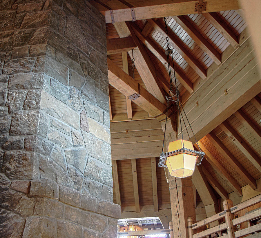 Timberline Lodge - Ceiling Detail Photograph by Gary Hughes