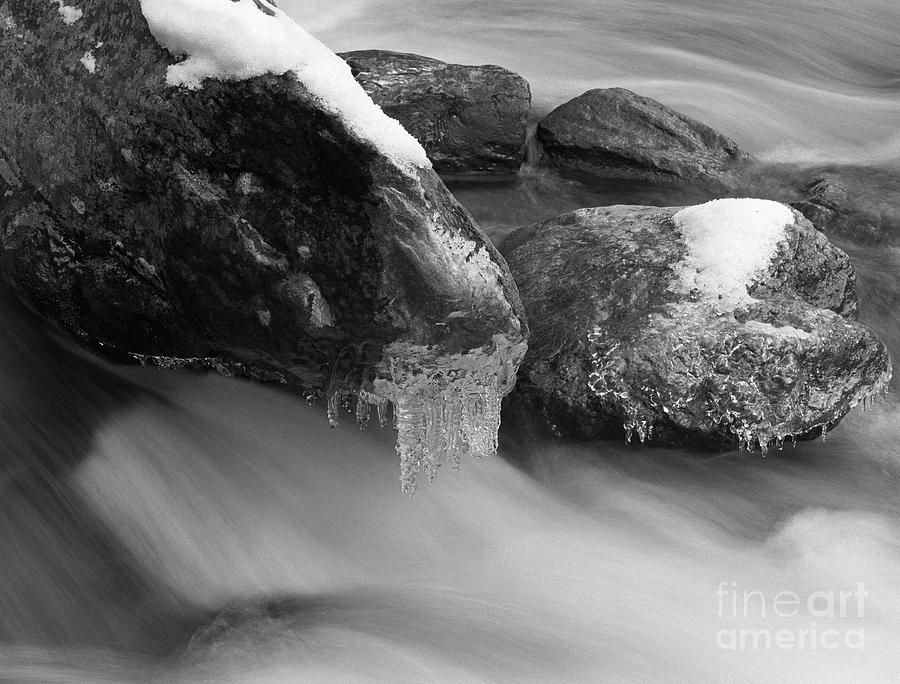 Winter Photograph - Time and the River by Arni Katz