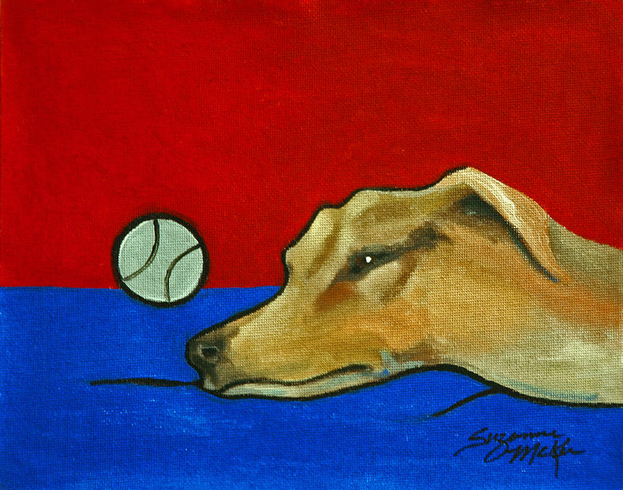 Animal Painting - Time for a Power Nap by Suzanne McKee