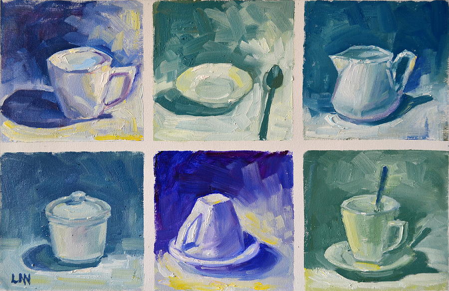 Time for Coffee Painting by Ningning Li