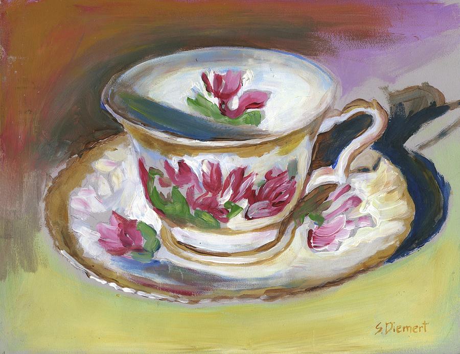 Time for Tea Painting by Sheila Diemert