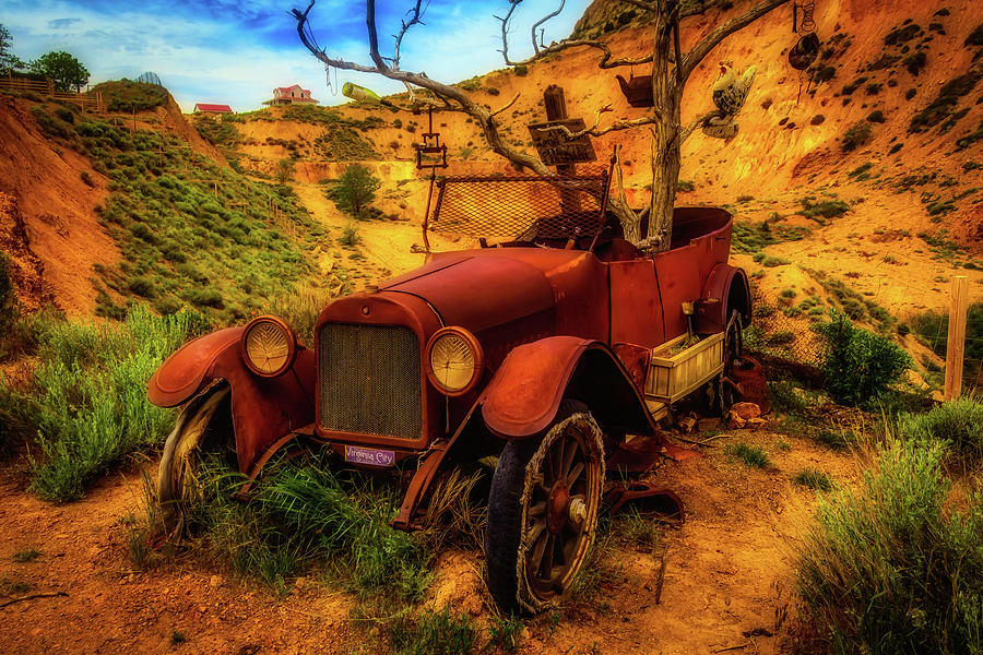 Time Forgotten Rusting Car Photograph by Garry Gay