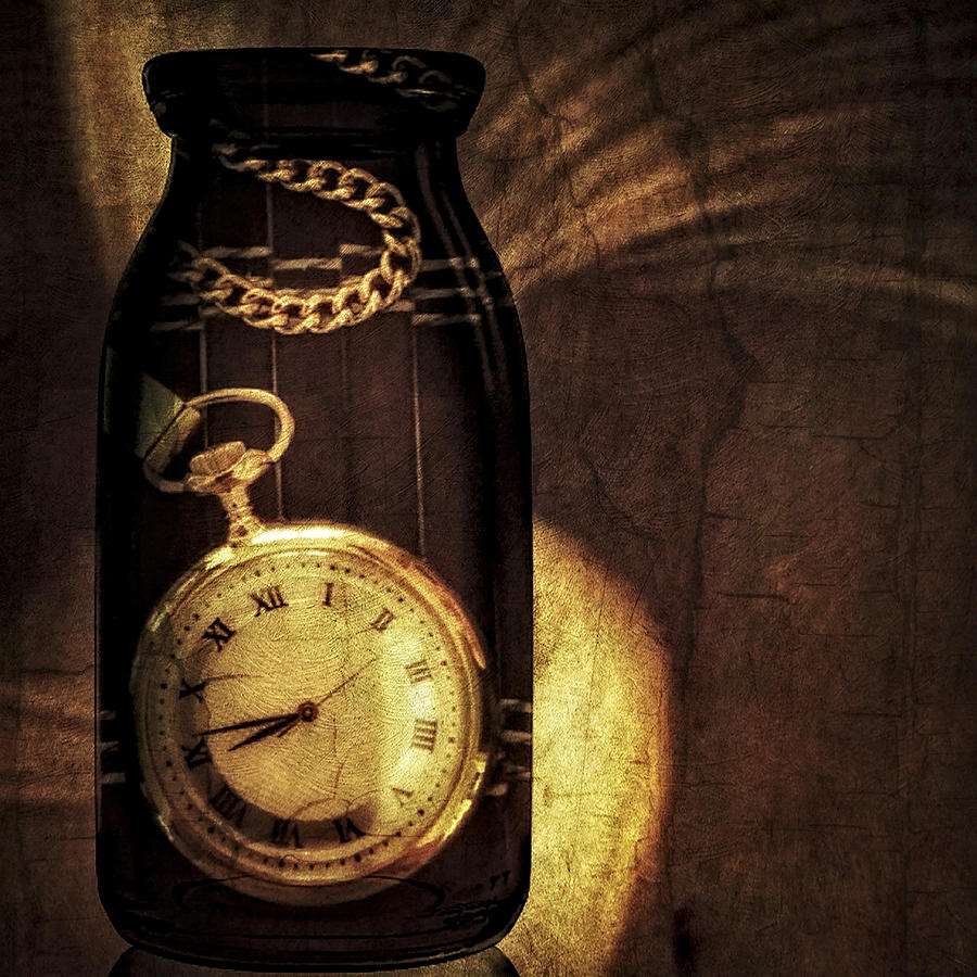 Vintage Photograph - Time In A Bottle by Susan Candelario