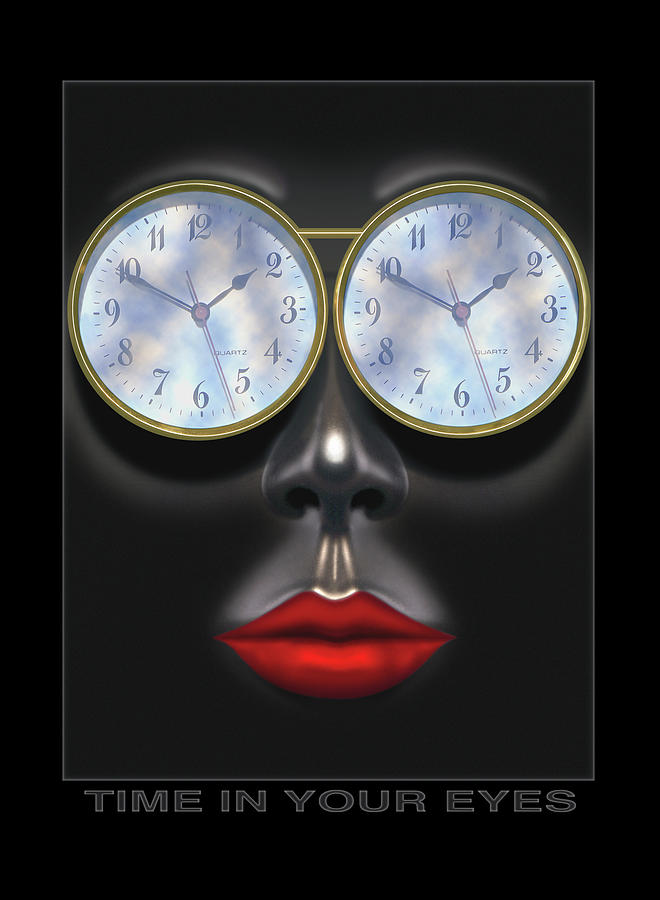 Clock Photograph - Time In Your Eyes by Mike McGlothlen