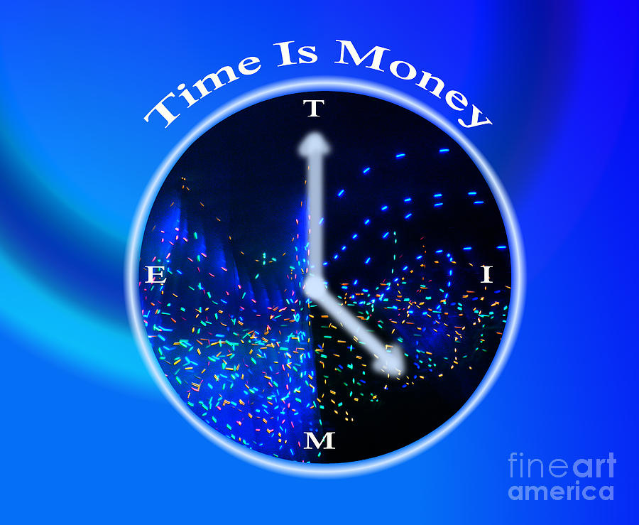 Abstract Photograph - Time is Money by Pixel Artist