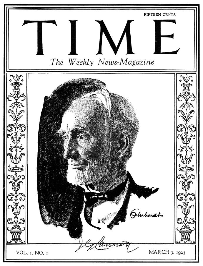 Portrait Drawing - Time Magazine, 1923 by Granger