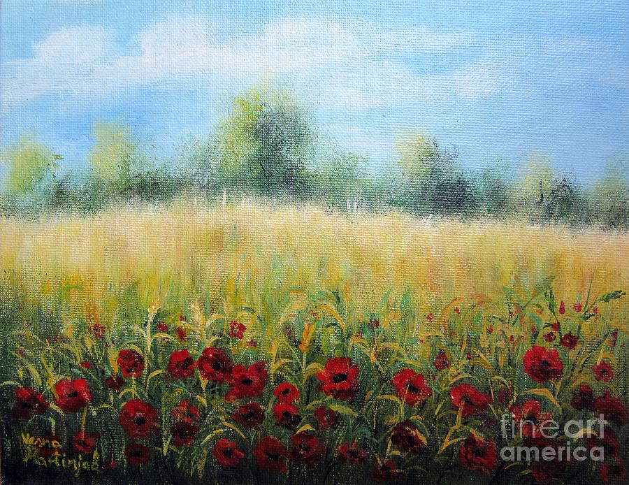Time of poppies Painting by Vesna Martinjak