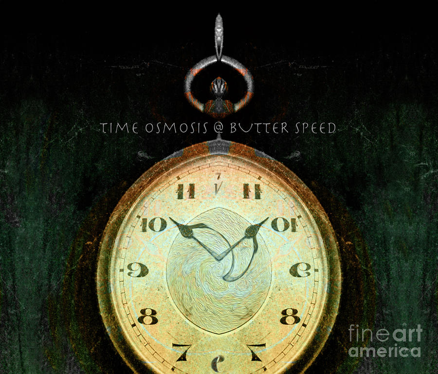 Clock Photograph - Time Osmosis at Butter Speed  by Steven Digman