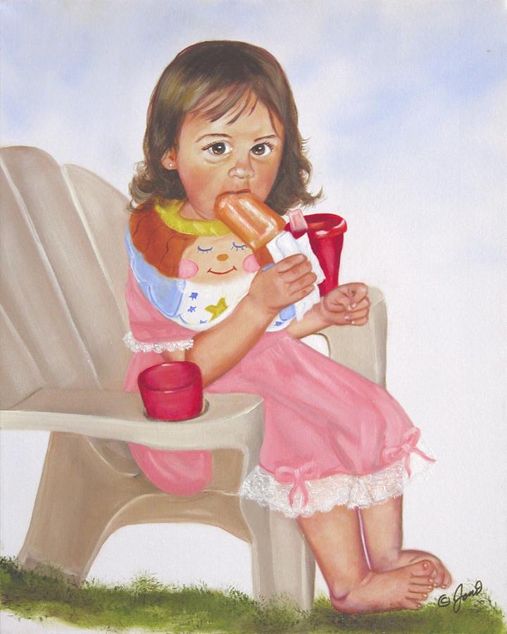 Ice Cream Painting - Time Out for Ice Cream by Joni McPherson