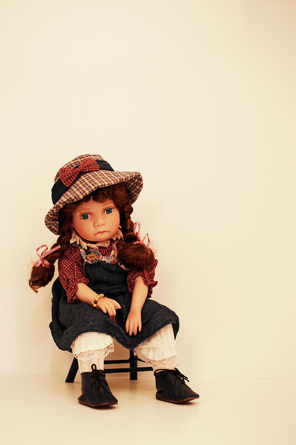 Time Out Sad Girl Doll Photograph by Robert Braley