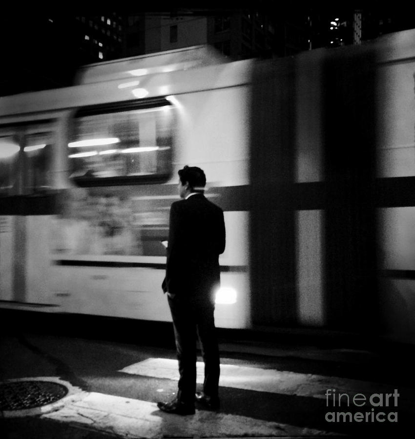 Train Photograph - Time Passages by Miriam Danar