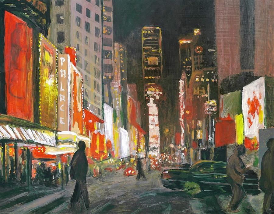 Time Square Painting by John Edwe