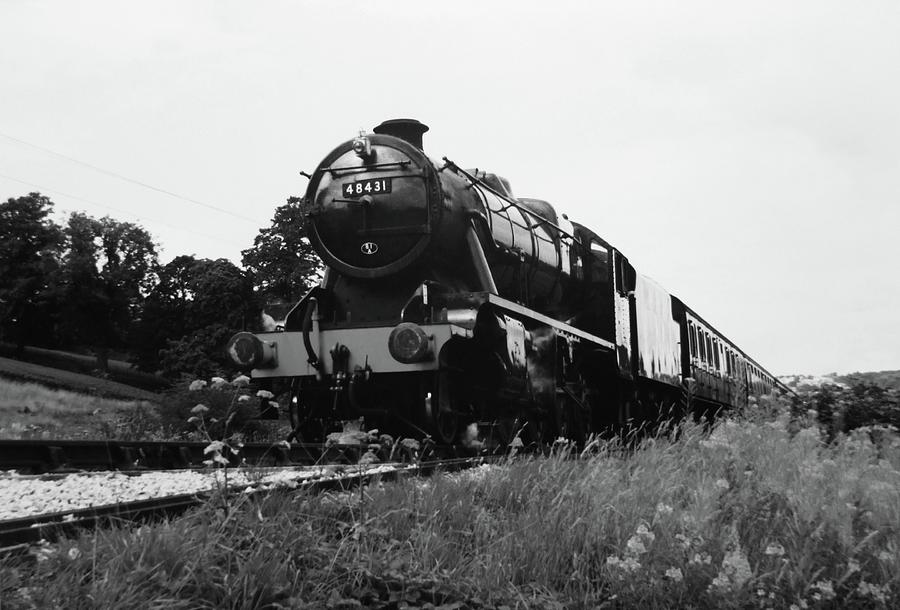 Time Travel by Steam b/w Photograph by Martin Howard