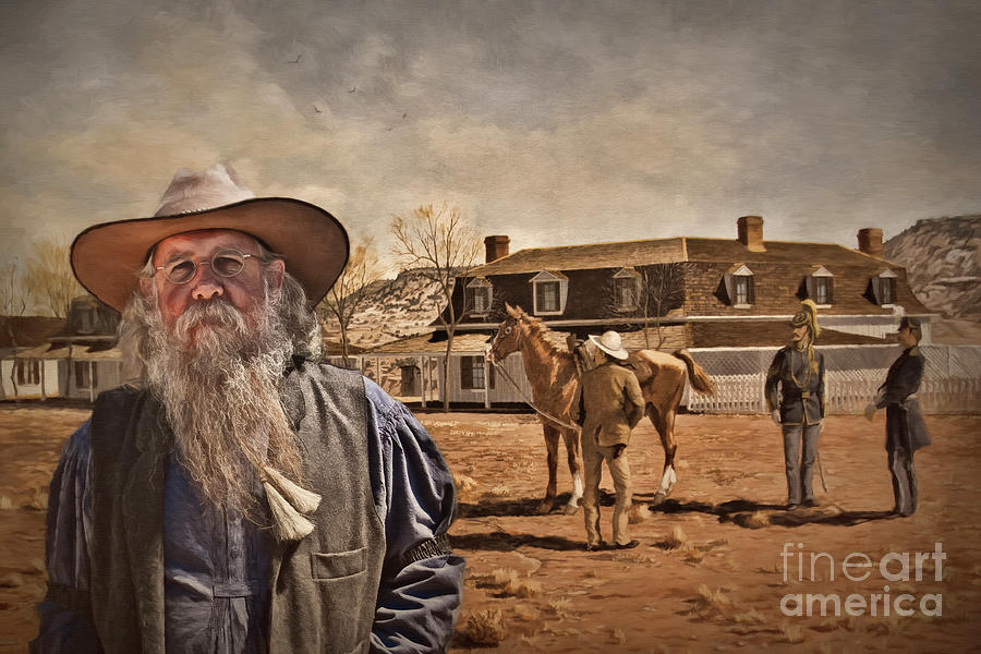 Time Traveler at Fort Verde Photograph by Priscilla Burgers