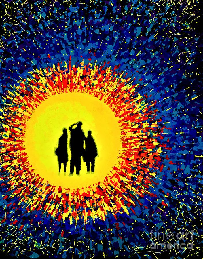 Time Warp Painting by Allison Constantino Time Warp Painting by Allison Constantino