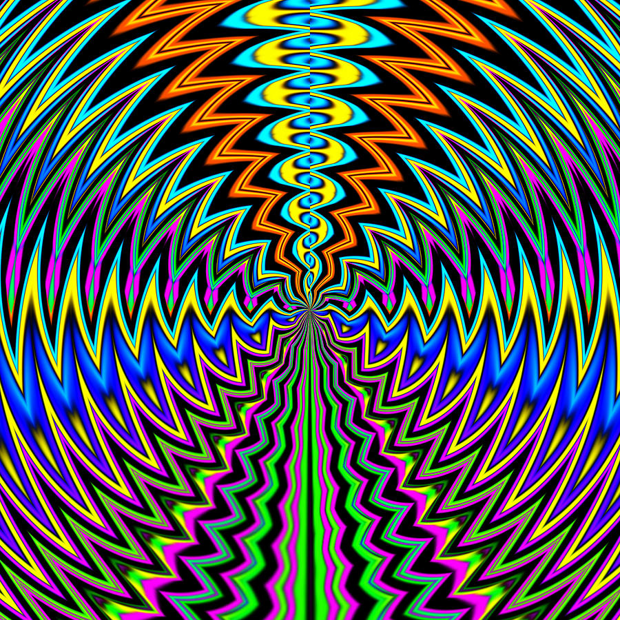 Time Warp through the worm hole Digital Art by James Smullins