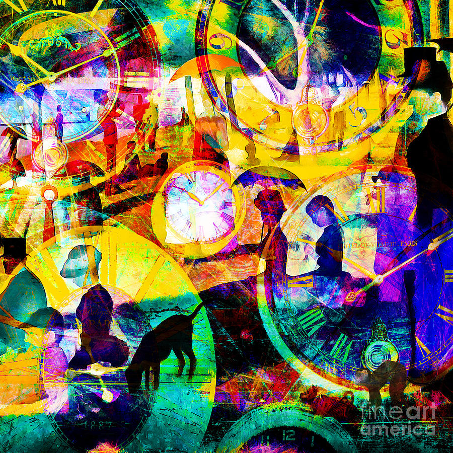 Timeless Art A Sunday On La Grande Jatte 20160229 square Photograph by Wingsdomain Art and Photography