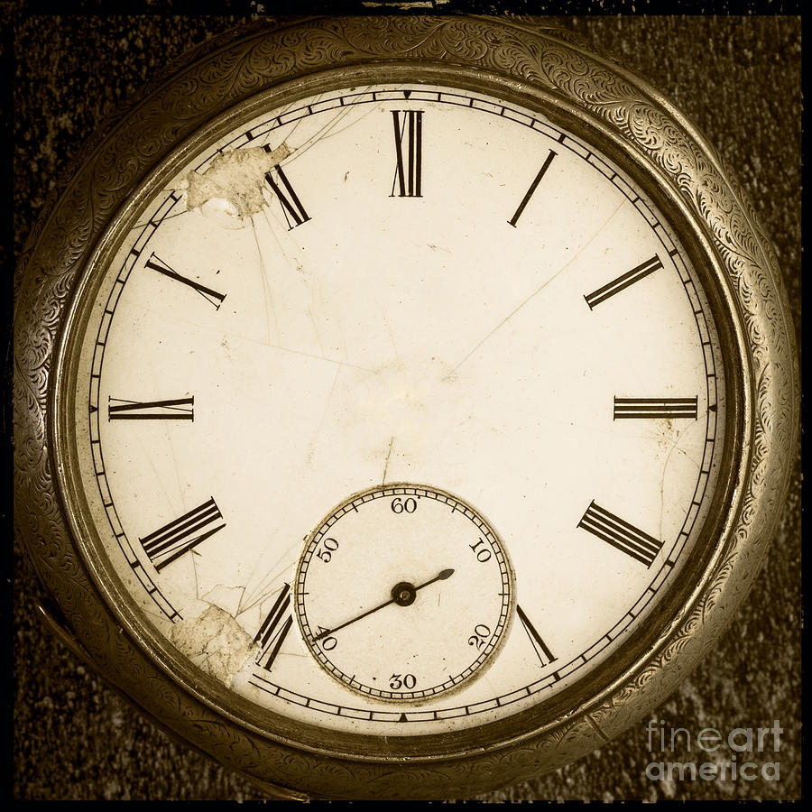 Clock Photograph - Timeless by Edward Fielding
