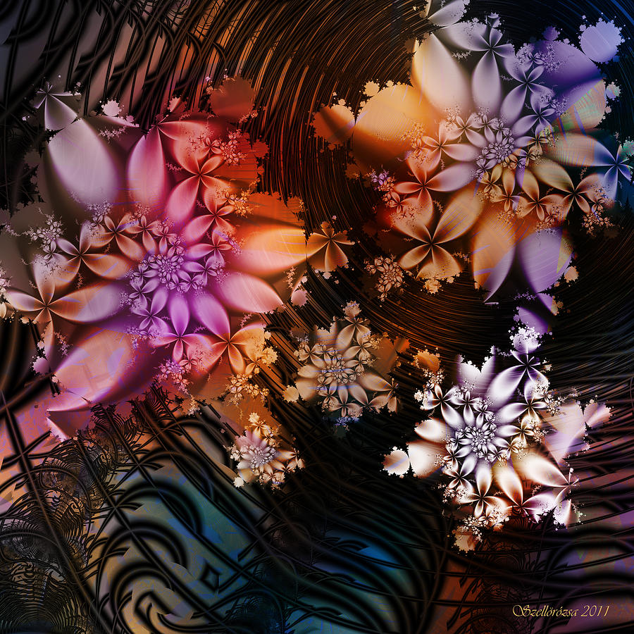 Flower Digital Art - Timeless by Evelyn Collins