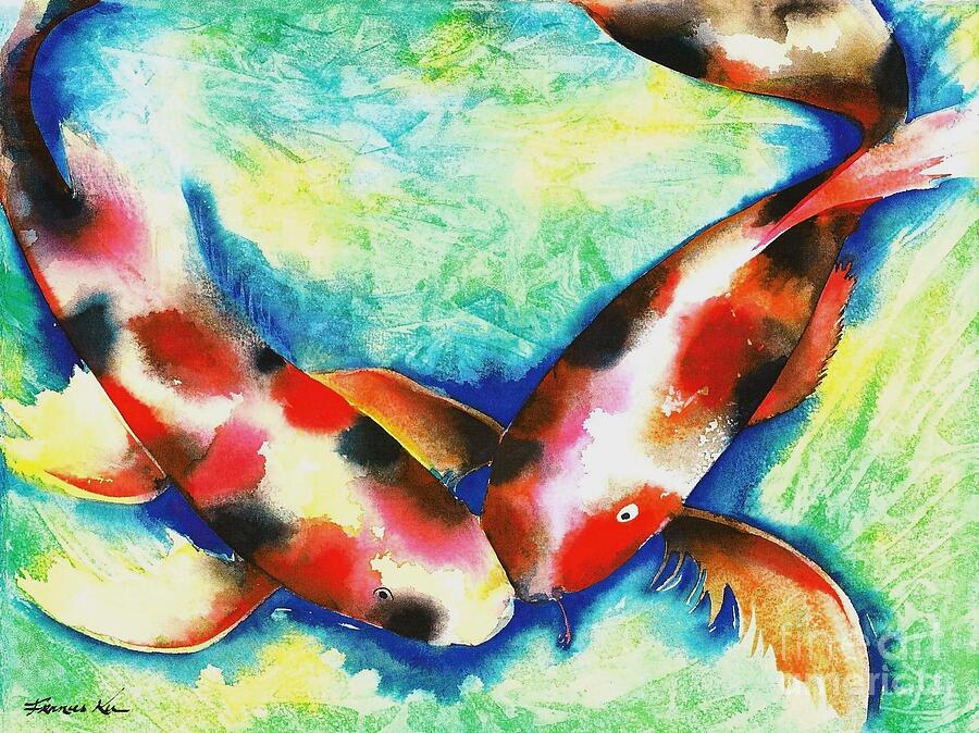 Timeless Love Painting by Frances Ku Timeless Love Painting by Frances Ku
