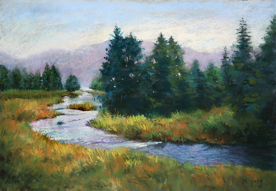 Timeless Tranquility II Pastel by Nancy Yang
