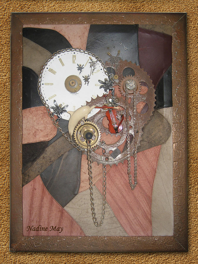 Clock Painting - TimePiece by Nadine May