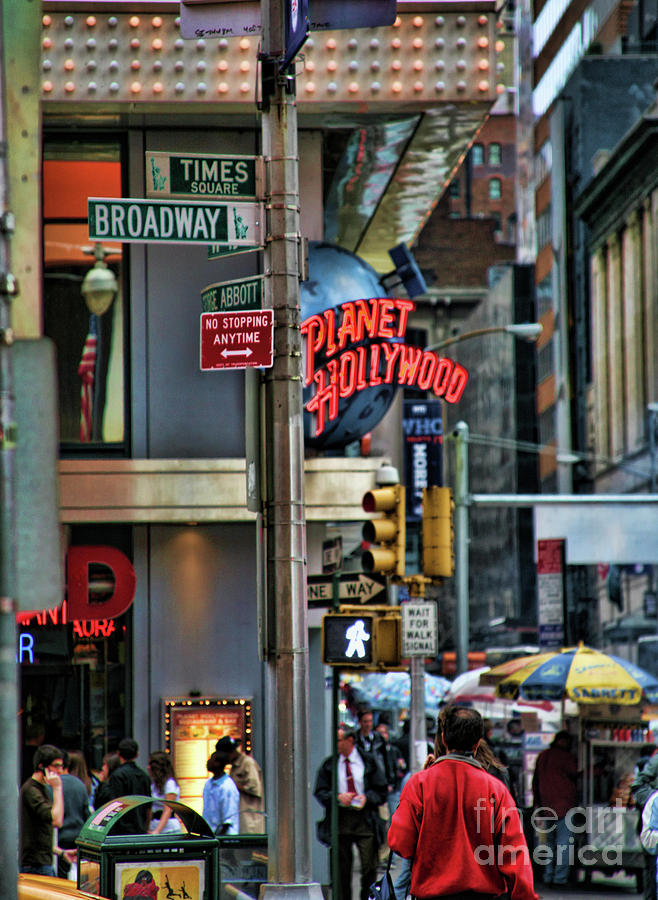 Times Sq Broadway  Photograph by Chuck Kuhn