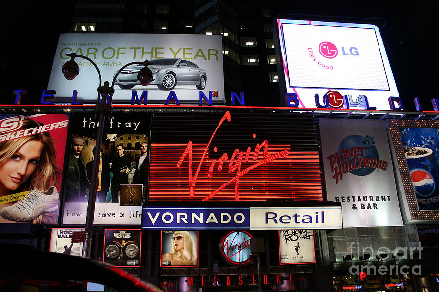 Times Square 2007  Photograph by Chuck Kuhn
