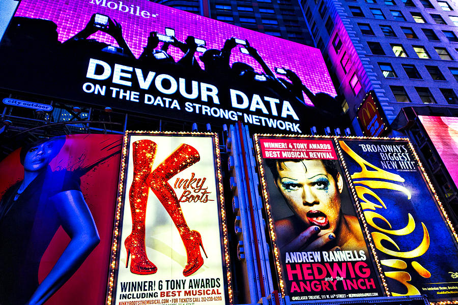 Times Square Ads Photograph by Robert Meyers-Lussier