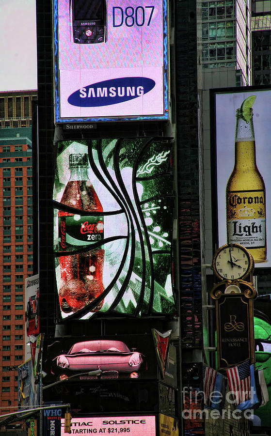 Times Square Advertising  Photograph by Chuck Kuhn