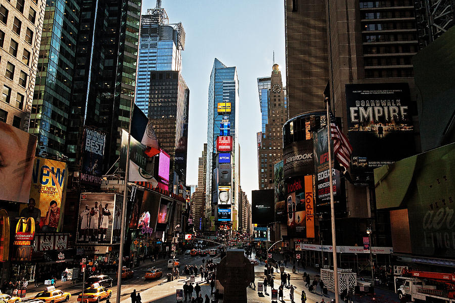 New York City Photograph - Times Square by Benjamin Matthijs