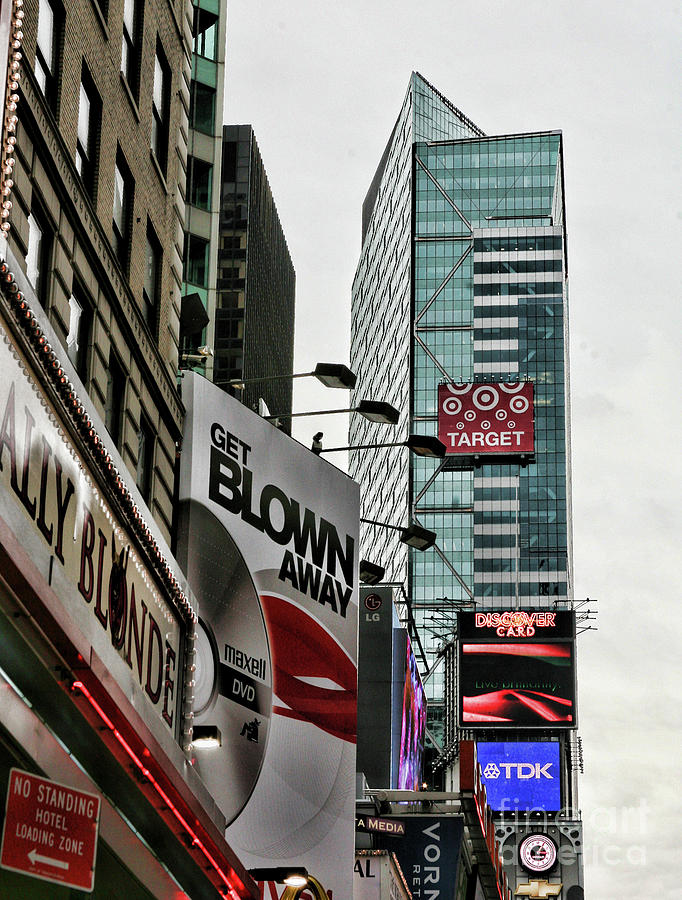 Times Square Color NY Photograph by Chuck Kuhn
