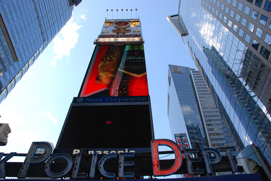 Times Square Photograph - Times Square Cops by Rob Hans