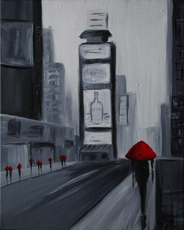 Times Square Painting by Emily Page