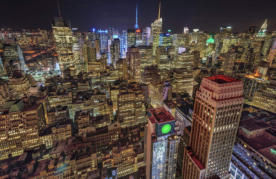 Times Square Glow - 2 Photograph by David Dedman
