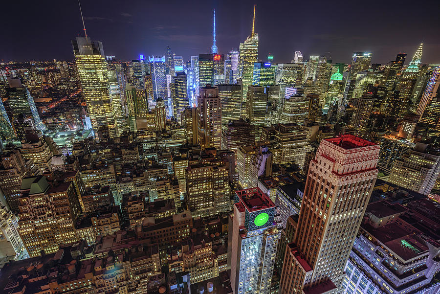 Times Square Glow Photograph by David Dedman