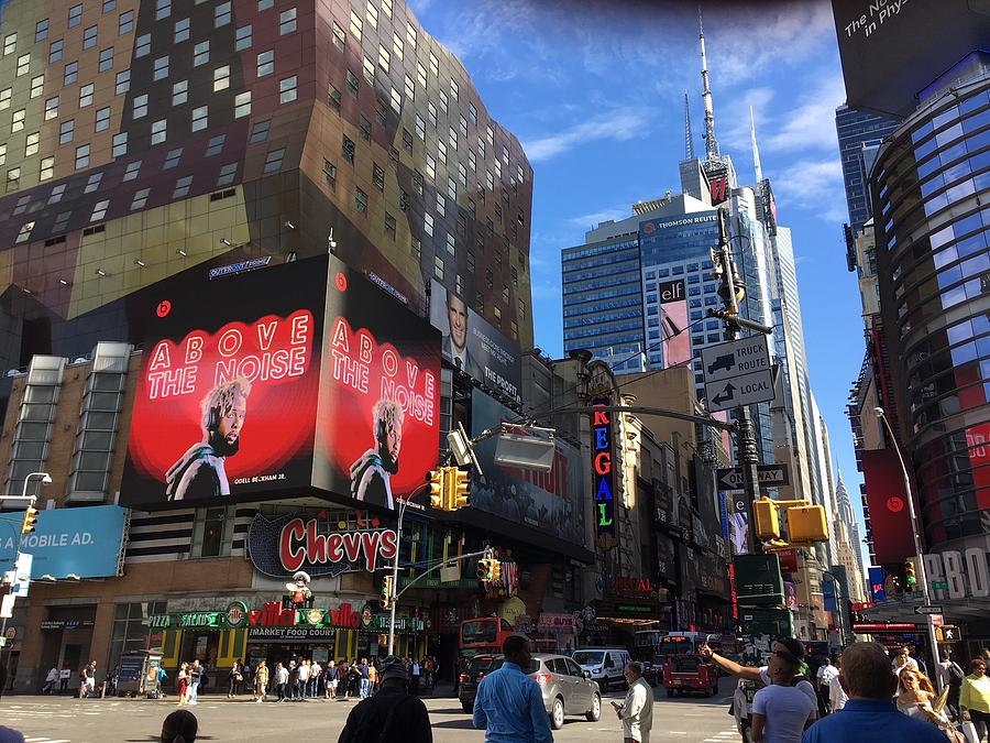 Times Square in Red Photograph by Val Oconnor