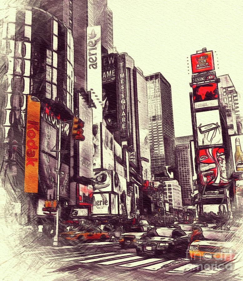 Times Square, New York City Painting