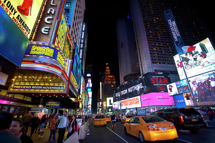Times Square Night Photograph by Brian Knott Photography