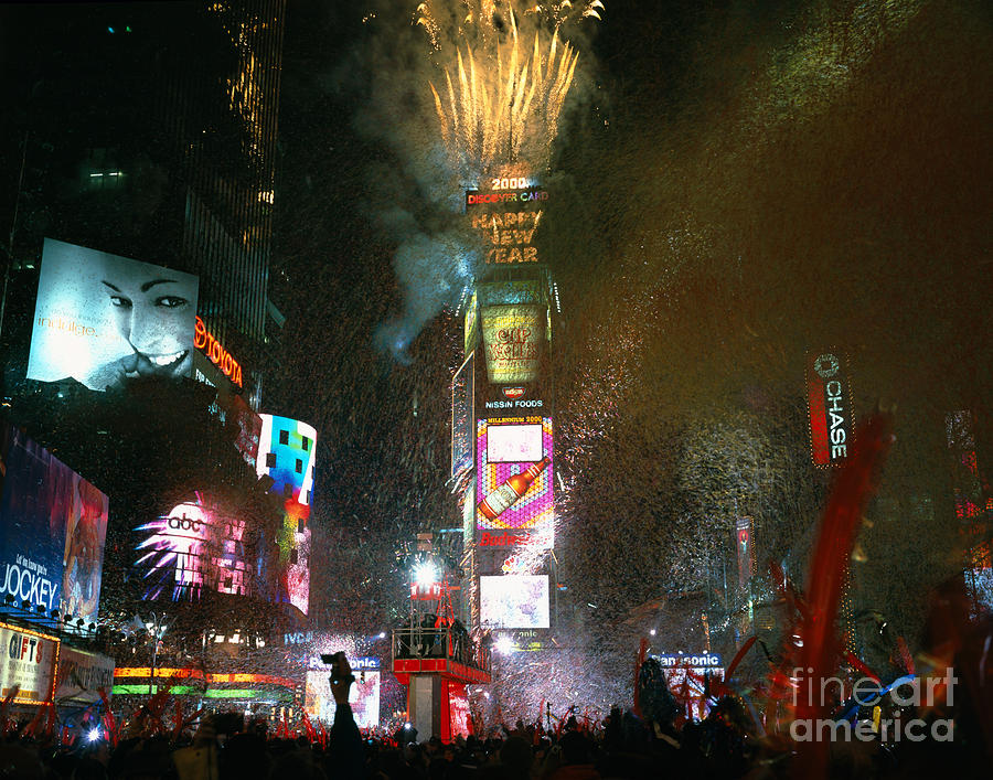 Times Square On New Years Eve Photograph by Rafael Macia