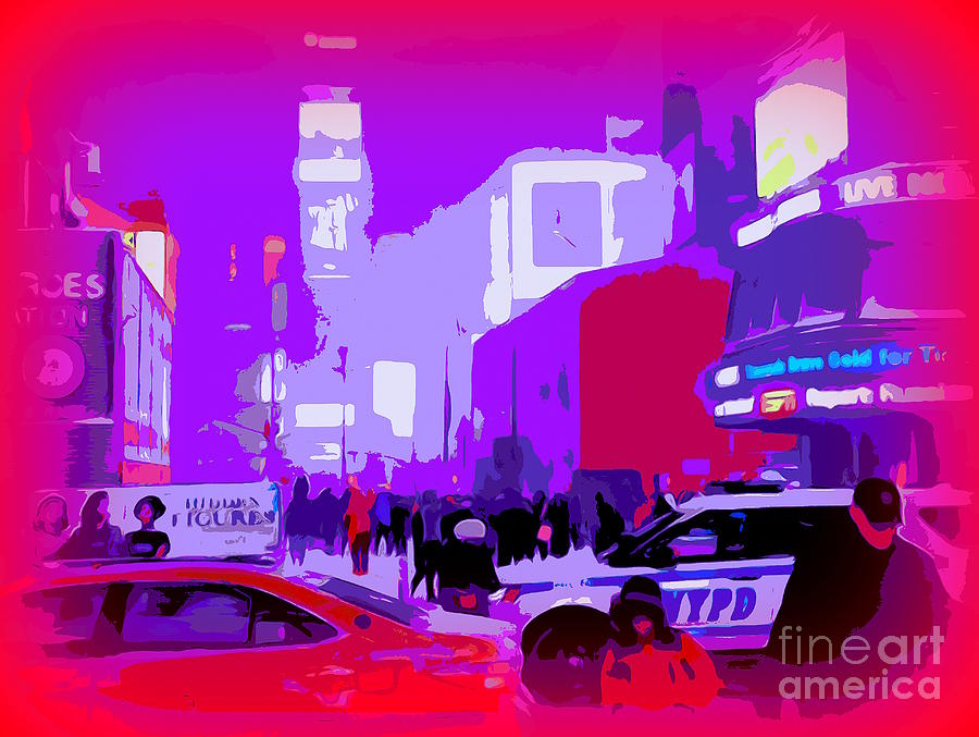 Times Square Scene Digital Art by Ed Weidman