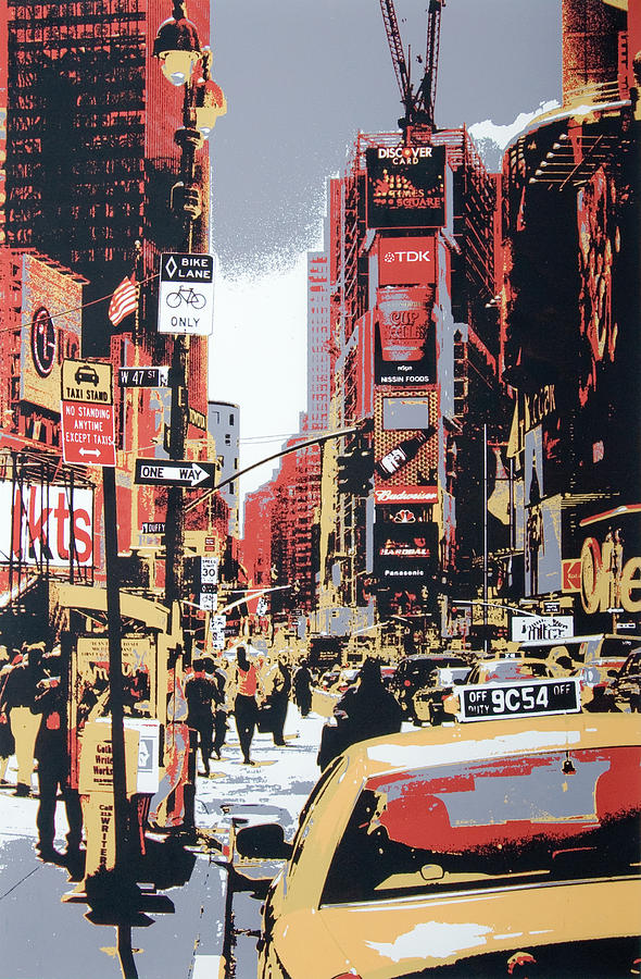 Times Square Mixed Media - Times Square by Shay Culligan