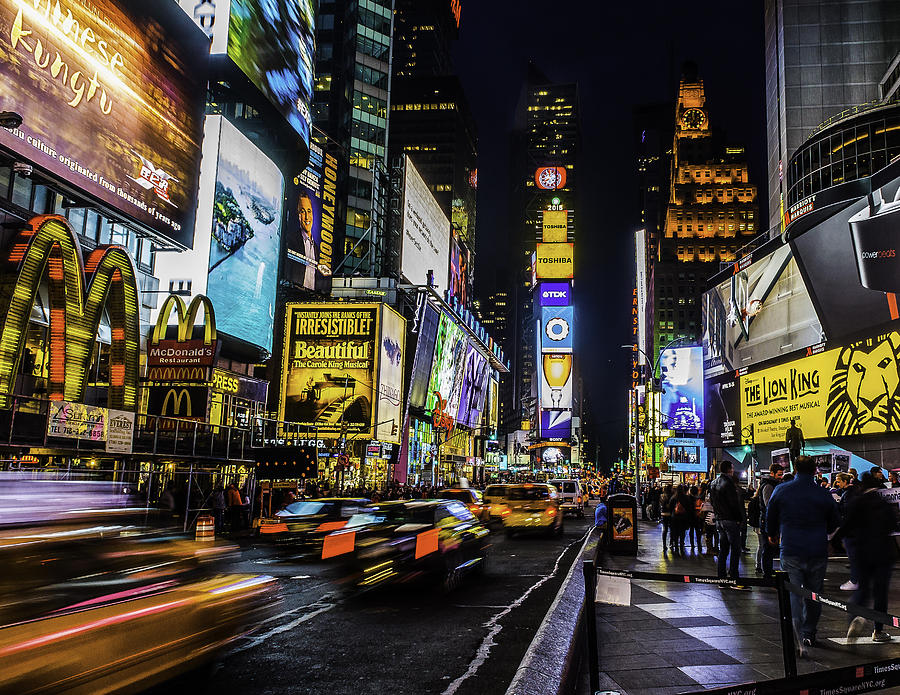 Times Square Traffic Photograph by Nick Zelinsky Jr