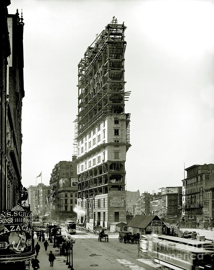 Times Square Under Construction Photograph by Jon Neidert